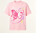 Vintage Graffiti Pattern Tee Loose Fit Casual Daily Wear Short Sleeve T‑Shirt
