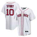 Lashops B.Red Sox #10 Trevor Story Player White Home Game Stitched Jerseys