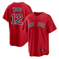 Lashops B.Red Sox #12 Connor Wong Player Red Home Game Stitched Jerseys