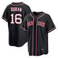 Lashops B.Red Sox #16 Jarren Duran Player Black Out Home Game Stitched Jerseys