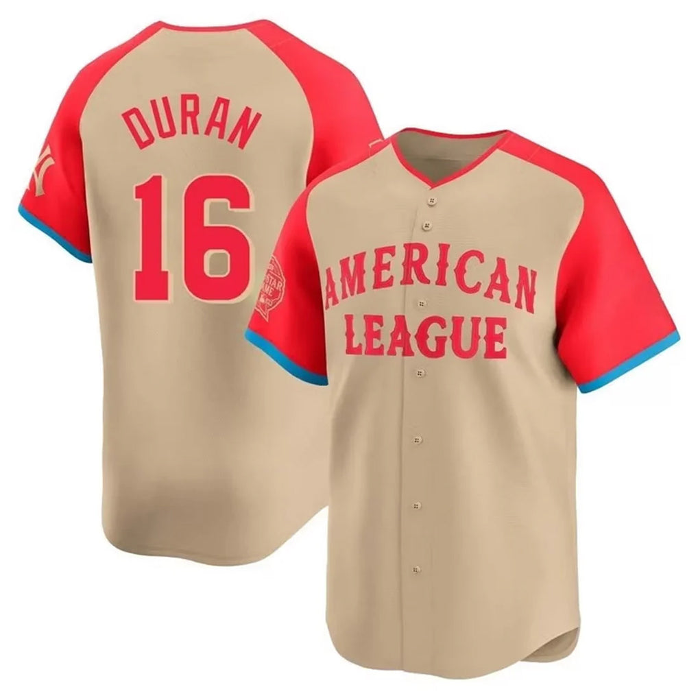 Lashops B.Red Sox #16 Jarren Duran Player Cream All-Star Short-Sleeved Home Game Stitched Jerseys