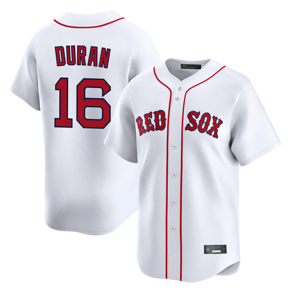 Lashops B.Red Sox #16 Jarren Duran Player White Limited Home Game Stitched Jersey