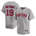 Lashops B.Red Sox #19 Roman Anthony Player Gray Road Limited Home Game Stitched Jerseys