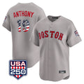 Lashops B.Red Sox #19 Roman Anthony Player Gray Road USA 250 Fourth of July Limited Home Game Stitched Jerseys