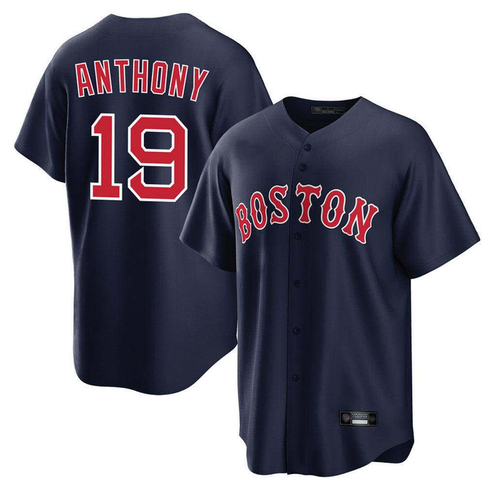 Lashops B.Red Sox #19 Roman Anthony Player Navy Home Game Stitched Jerseys