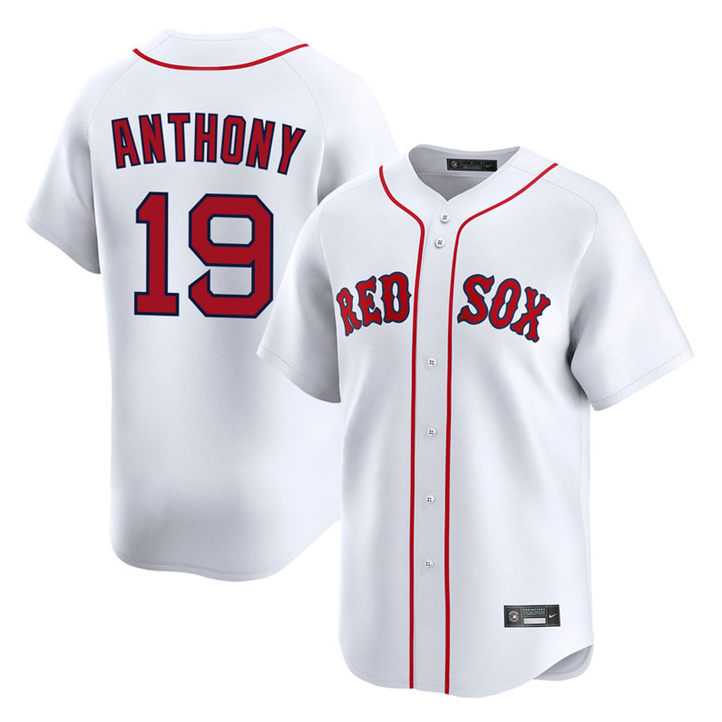 Lashops B.Red Sox #19 Roman Anthony Player White Limited Home Game Stitched Jerseys