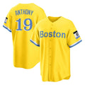 Lashops B.Red Sox #19 Roman Anthony Player Yellow Home Game Stitched Jerseys