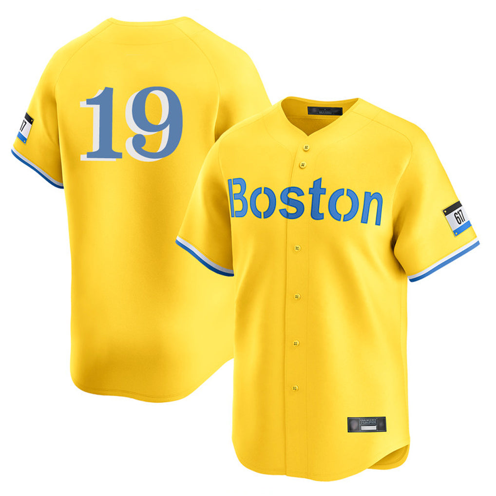 Lashops B.Red Sox #19 Roman Anthony Player Yellow Limited Home Game Stitched Jerseys