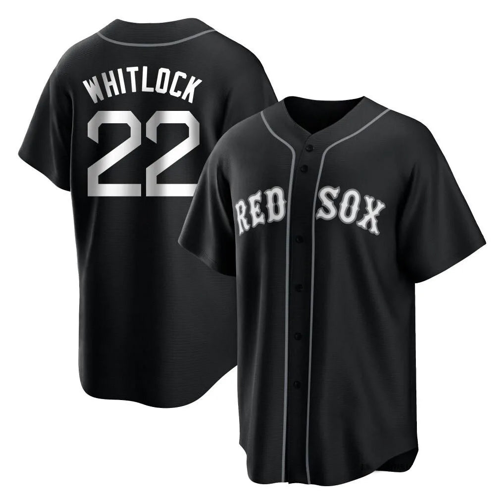 Lashops B.Red Sox #22 Garrett Whitlock Player Black Home Game Stitched Jerseys