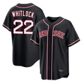 Lashops B.Red Sox #22 Garrett Whitlock Player Black Out Home Game Stitched Jerseys