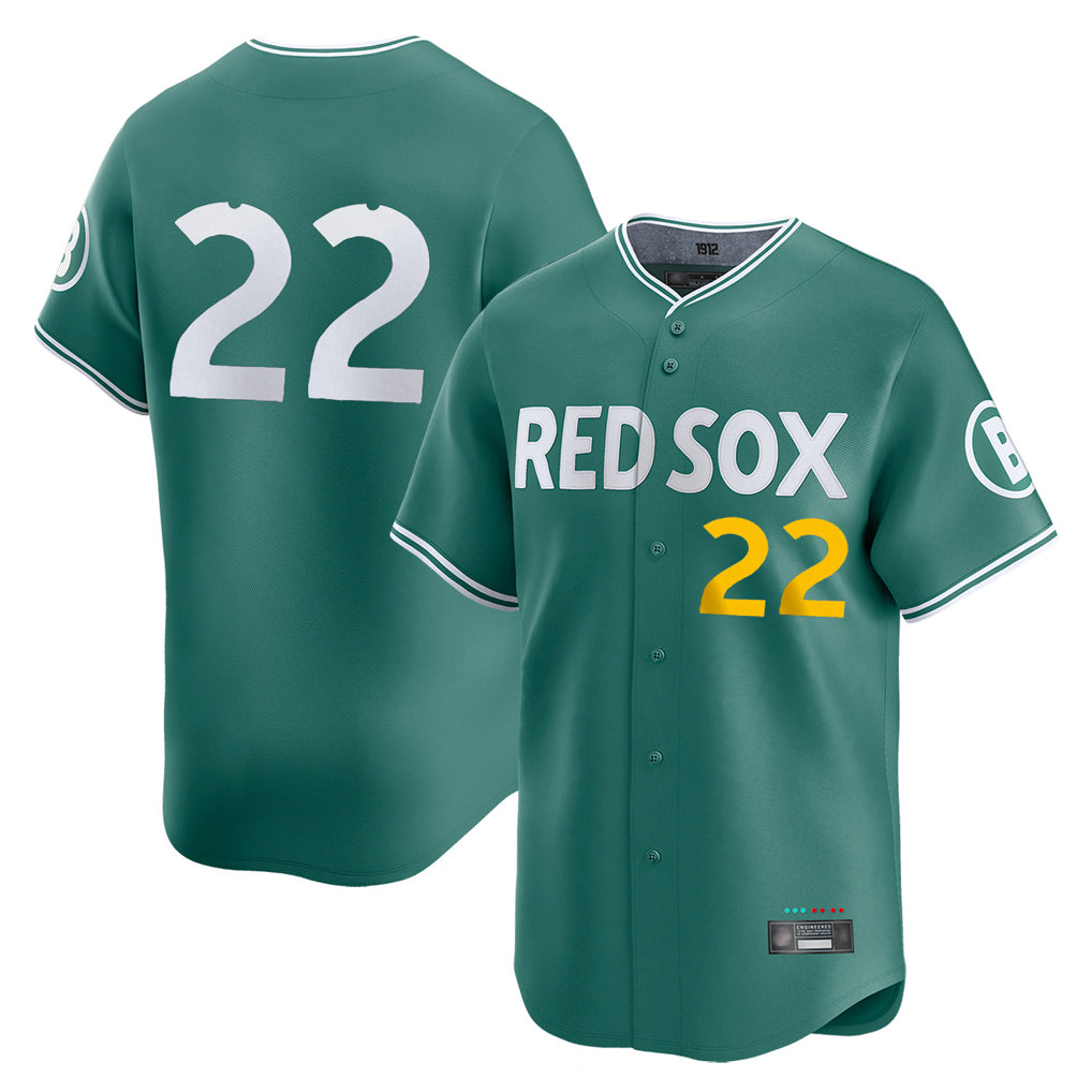 Lashops B.Red Sox #22 Garrett Whitlock Player Green City Connect Limited Home Game Stitched Jerseys