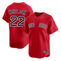 Lashops B.Red Sox #22 Garrett Whitlock Player Red Limited Home Game Stitched Jerseys
