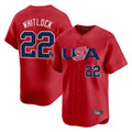 Lashops B.Red Sox #22 Garrett Whitlock Player Red USA World Classic Home Game Stitched Jerseys