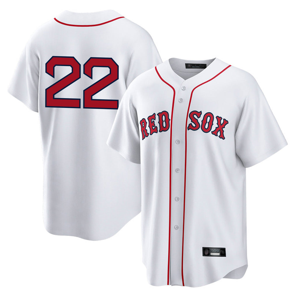 Lashops B.Red Sox #22 Garrett Whitlock Player White Home Game Stitched Jerseys
