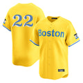 Lashops B.Red Sox #22 Garrett Whitlock Player Yellow Limited Home Game Stitched Jerseys