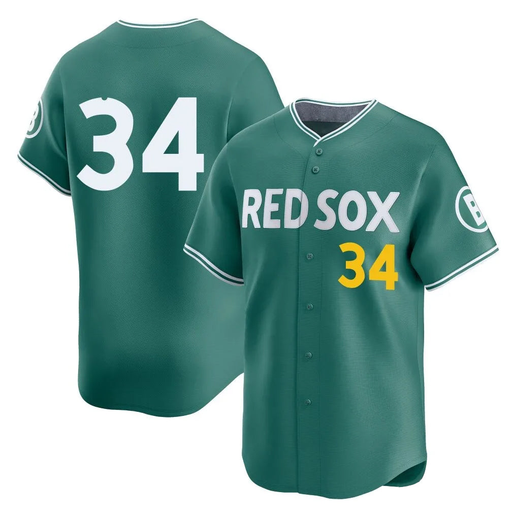 Lashops B.Red Sox #34 David Ortiz Player Green City Connect Limited Home Game Stitched Jerseys