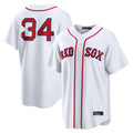Lashops B.Red Sox #34 David Ortiz Player White Home Game Stitched Jerseys