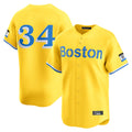 Lashops B.Red Sox #34 David Ortiz Player Yellow Limited Home Game Stitched Jerseys