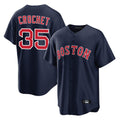 Lashops B.Red Sox #35 Garrett Crochet Player Navy Home Game Stitched Jerseys