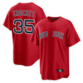 Lashops B.Red Sox #35 Garrett Crochet Player Red Home Game Stitched Jerseys