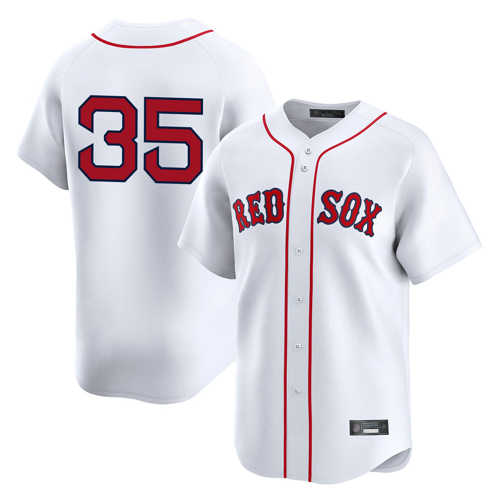 Lashops B.Red Sox #35 Garrett Crochet Player White Limited Home Game Stitched Jerseys