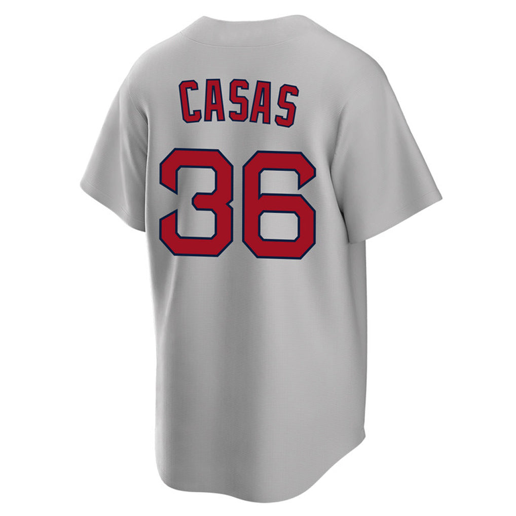 Lashops B.Red Sox #36 Triston Casas Player Gray Road Home Game Stitched Jersey