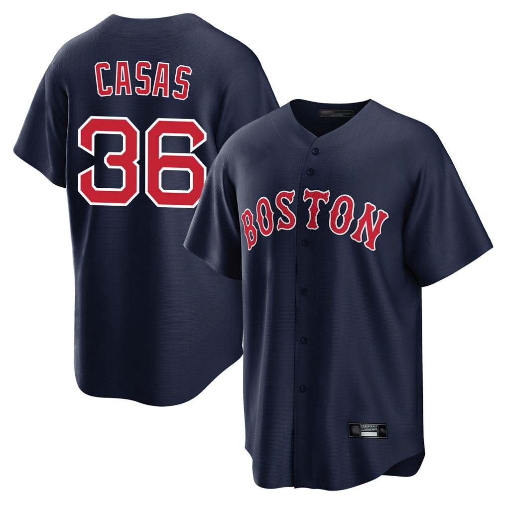 Lashops B.Red Sox #36 Triston Casas Player Navy Home Game Stitched Jersey