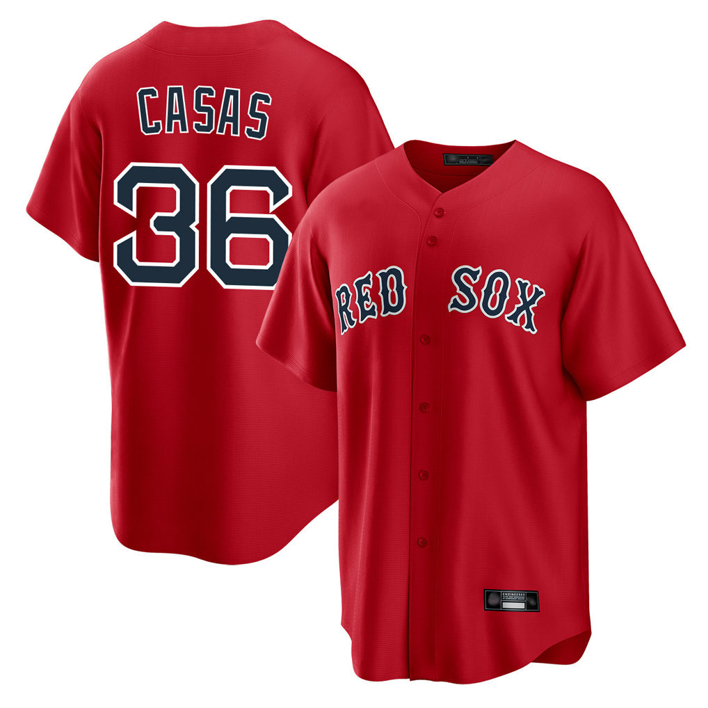 Lashops B.Red Sox #36 Triston Casas Player Red Home Game Stitched Jersey