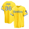 Lashops B.Red Sox #36 Triston Casas Player Yellow Home Game Stitched Jersey