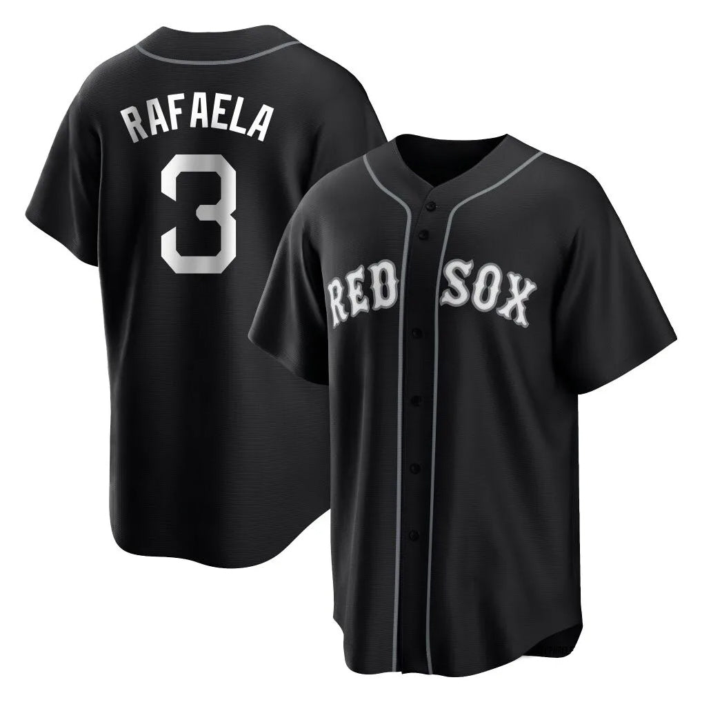 Lashops B.Red Sox #3 Ceddanne Rafaela Player Black Home Game Stitched Jerseys