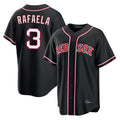 Lashops B.Red Sox #3 Ceddanne Rafaela Player Black Out Home Game Stitched Jerseys
