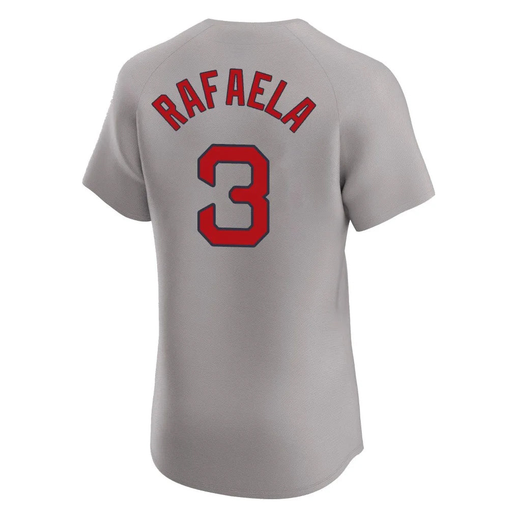 Lashops B.Red Sox #3 Ceddanne Rafaela Player Gray Road Limited Elite Home Game Stitched Jerseys