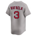 Lashops B.Red Sox #3 Ceddanne Rafaela Player Gray Road Limited Home Game Stitched Jerseys