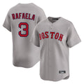 Lashops B.Red Sox #3 Ceddanne Rafaela Player Gray Road Limited Home Game Stitched Jersey