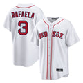Lashops B.Red Sox #3 Ceddanne Rafaela Player White Home Game Stitched Jersey