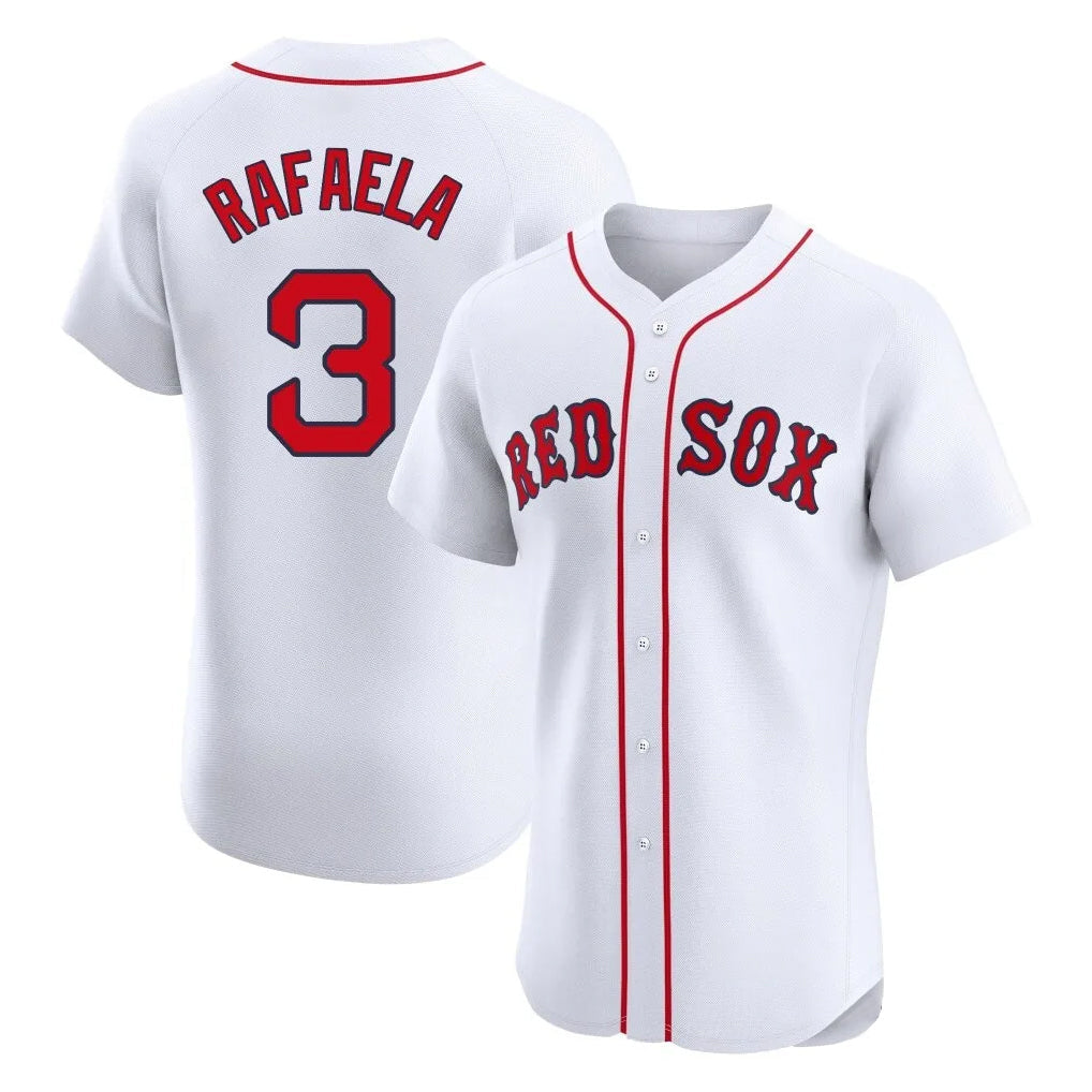 Lashops B.Red Sox #3 Ceddanne Rafaela Player White Limited Elite Home Game Stitched Jersey