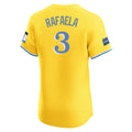 Lashops B.Red Sox #3 Ceddanne Rafaela Player Yellow Limited Elite Home Game Stitched Jerseys