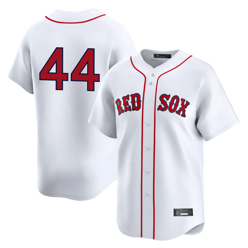 Lashops B.Red Sox #44 Aroldis Chapman Player White Limited Home Game Stitched Jerseys