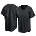 Lashops B.Red Sox #49 Tim Wakefield Player Black T-shirt Home Game Stitched Jerseys