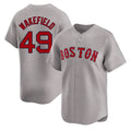 Lashops B.Red Sox #49 Tim Wakefield Player Gray Road Limited Home Game Stitched Jerseys