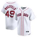 Lashops B.Red Sox #49 Tim Wakefield Player White Limited Home Game Stitched Jerseys