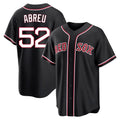 Lashops B.Red Sox #52 Wilyer Abreu Player Black Out Home Game Stitched Jerseys