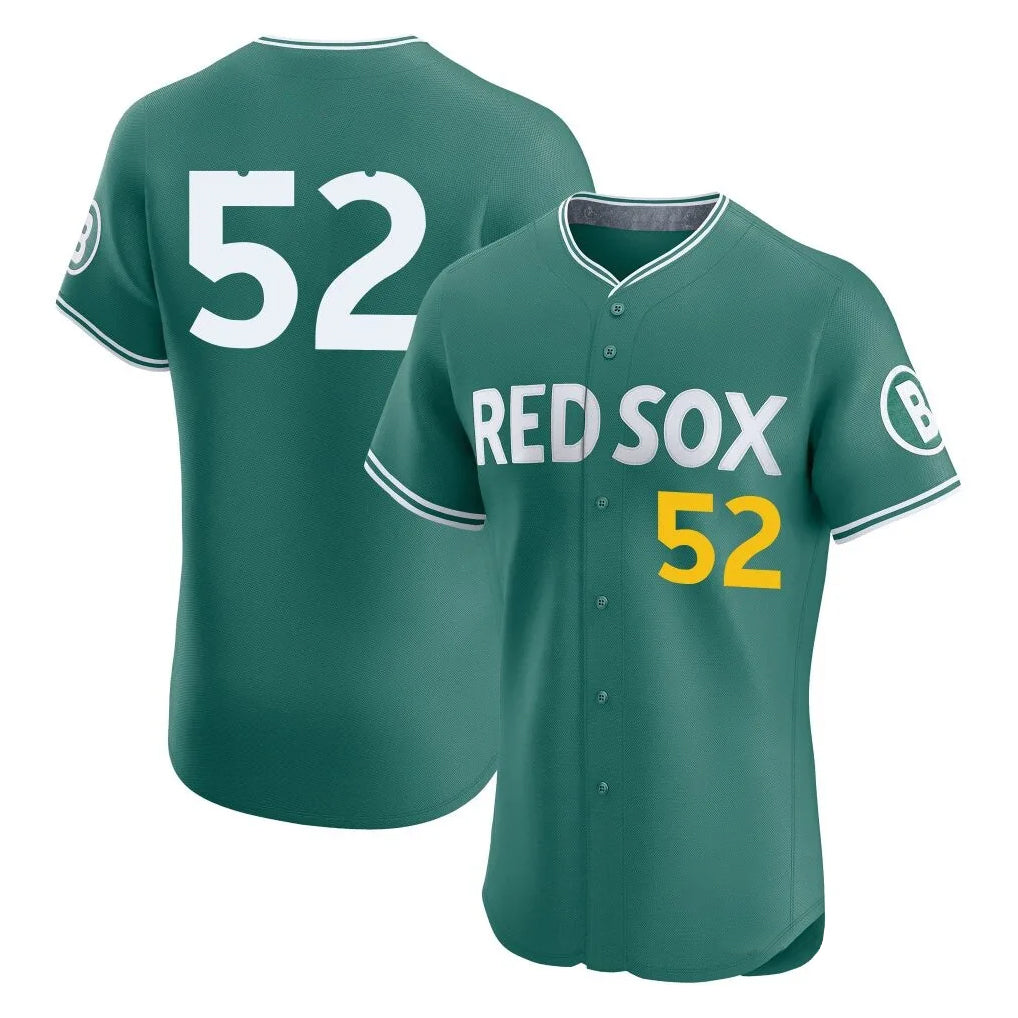 Lashops B.Red Sox #52 Wilyer Abreu Player Green City Connect Limited Elite Home Game Stitched Jerseys