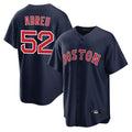 Lashops B.Red Sox #52 Wilyer Abreu Player Navy Home Game Stitched Jerseys