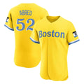 Lashops B.Red Sox #52 Wilyer Abreu Player Yellow Limited Elite Home Game Stitched Jerseys
