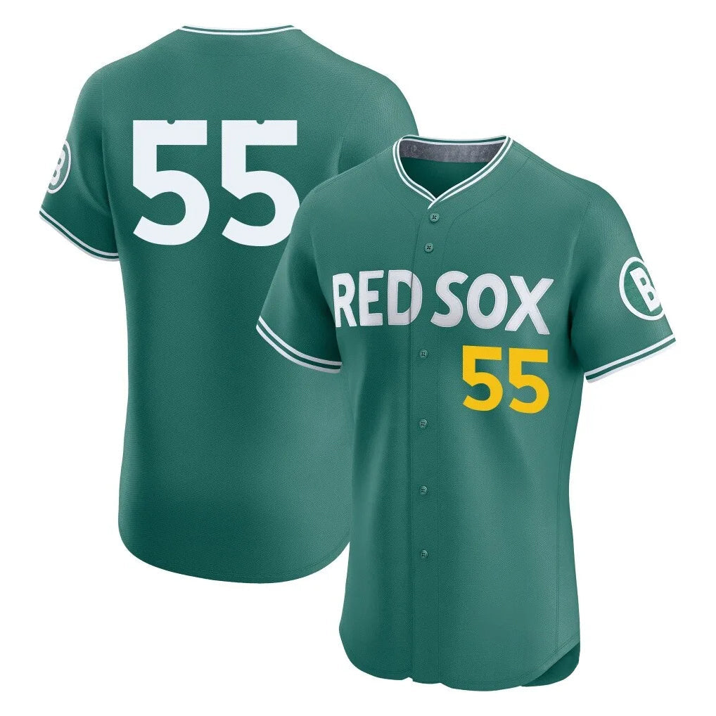 Lashops B.Red Sox #55 Ranger Su¨¢rez Player Green City Connect Limited Elite Home Game Stitched Jerseys