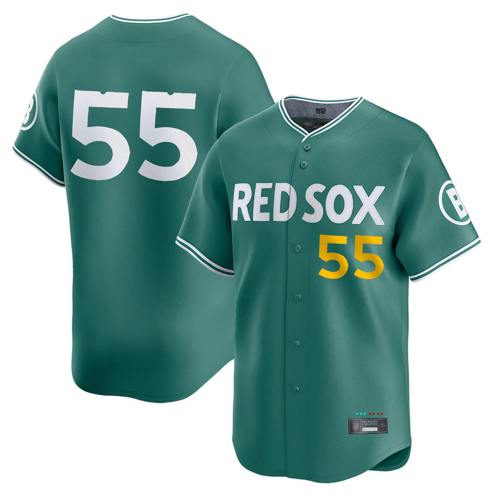 Lashops B.Red Sox #55 Ranger Su¨¢rez Player Green City Connect Limited Home Game Stitched Jerseys