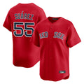 Lashops B.Red Sox #55 Ranger Su¨¢rez Player Red Limited Home Game Stitched Jerseys