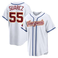 Lashops B.Red Sox #55 Ranger Su¨¢rez Player White 2026 World Classic Limited Home Game Stitched Jerseys