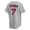 Lashops B.Red Sox #7 Masataka Yoshida Player Gray Road Home Game Stitched Jerseys
